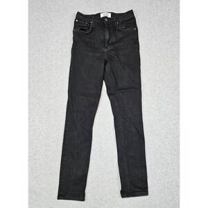 Reformation Jeans Womens Size 27 Black High and Skinny Stretch Denim